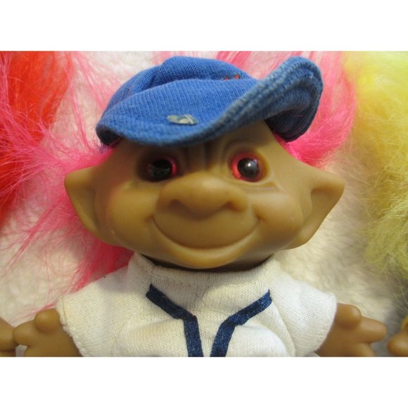 LOT OF 3 PARTIALLY DRESSED TROLL DOLLS BY ACE NOVELTY COMPANY - Picture 6 of 12